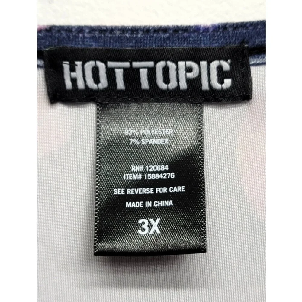 Hot Topic Galaxy Velvet Babydoll Dress 3X - Picture 6 of 7